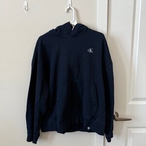 Calvin Klein Hoodie Men’s Medium (Navy, Relaxed Fit)